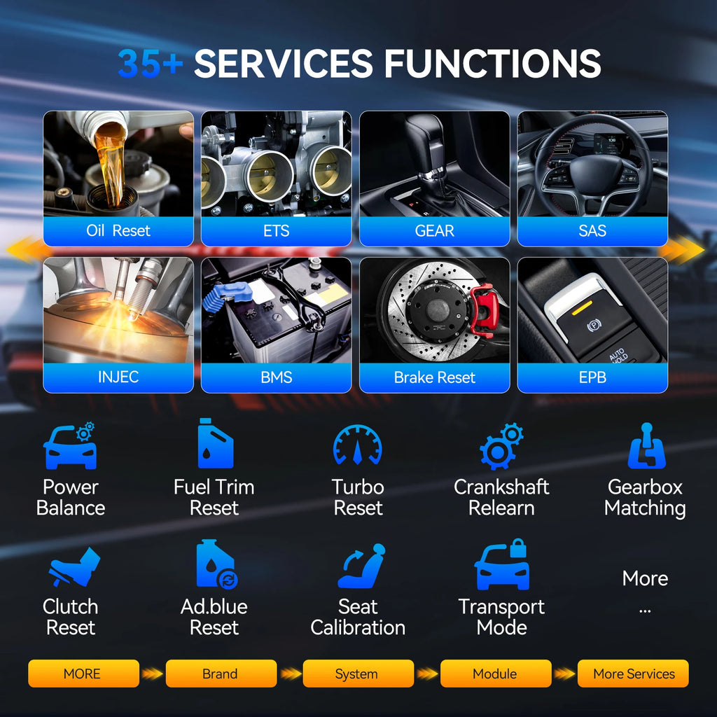 MUCAR 892BT AI Automotive Diagnostic Tool Bi directional Obd2 Scanner ECU Coding CANFD DOIP 35 Resets Life Free